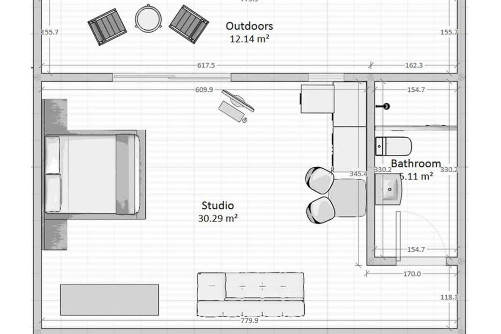 Cozy Studio Near The Beach Nea Iraklitsa Kültér fotó